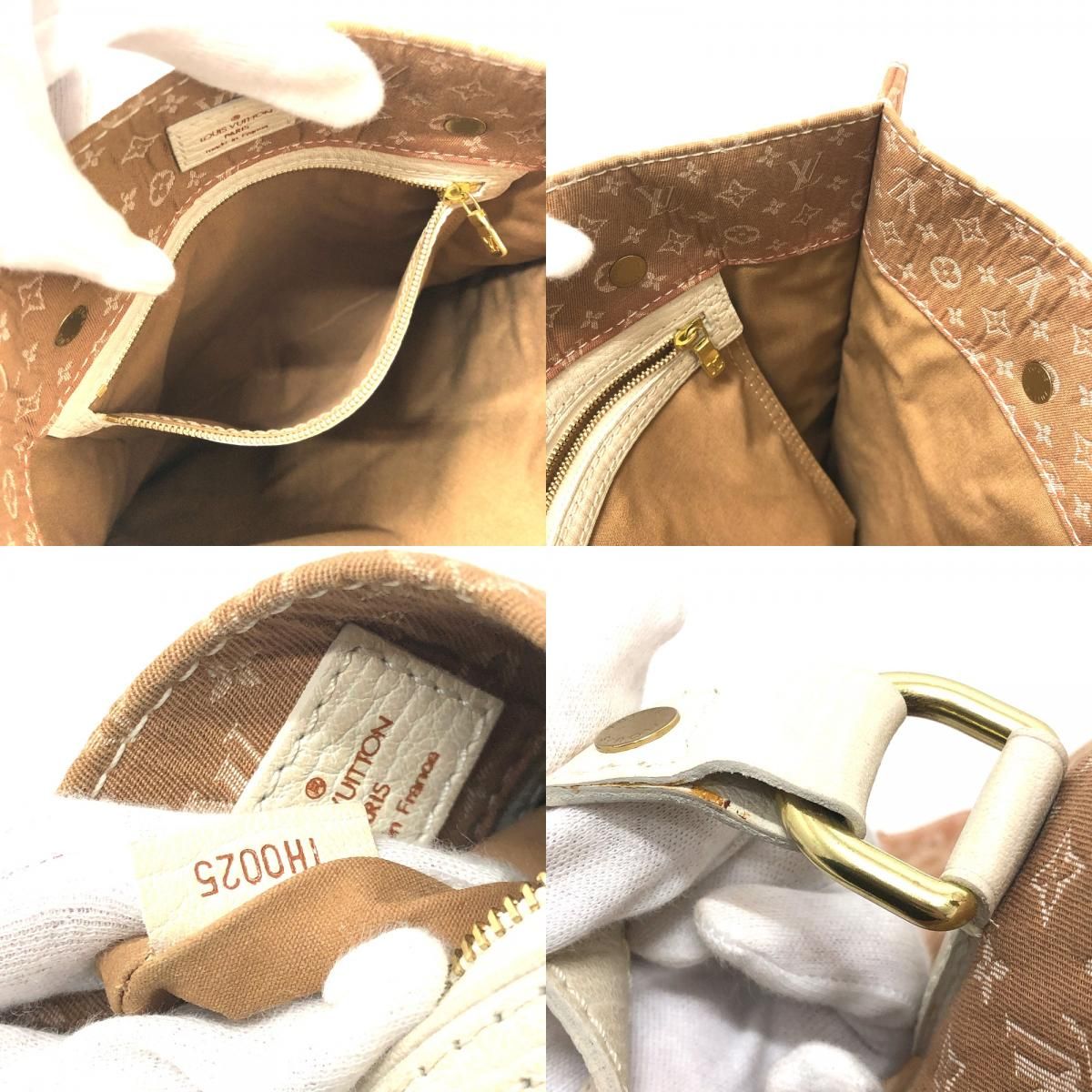 Louis Vuitton Tote Tangier Leather Canvas Beige — view 9