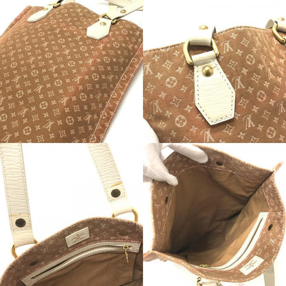 Louis Vuitton Tote Tangier Leather Canvas Beige — view 8