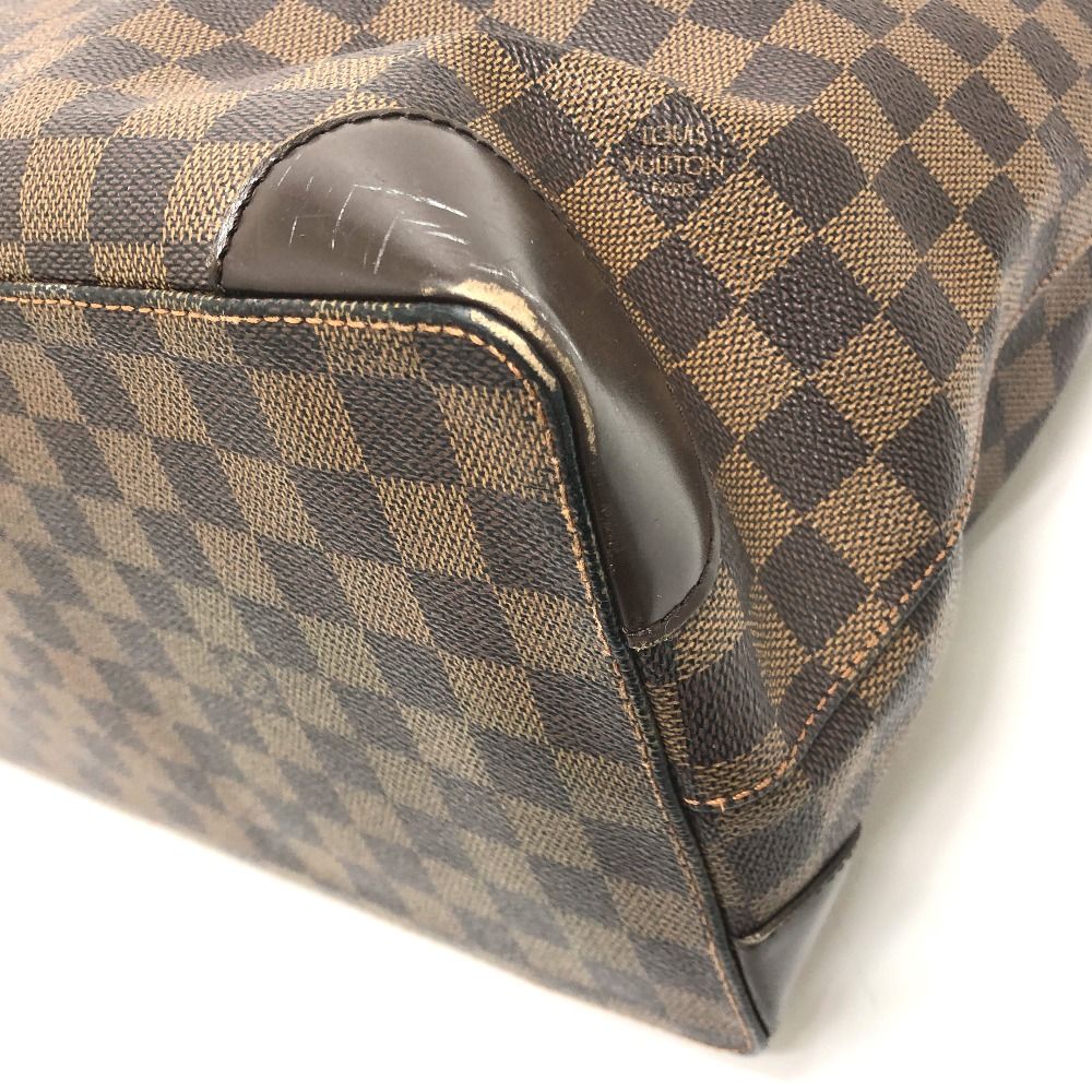 Louis Vuitton Shoulder Bag Hampstead MM Damier Canvas Ebene Brown — view 6