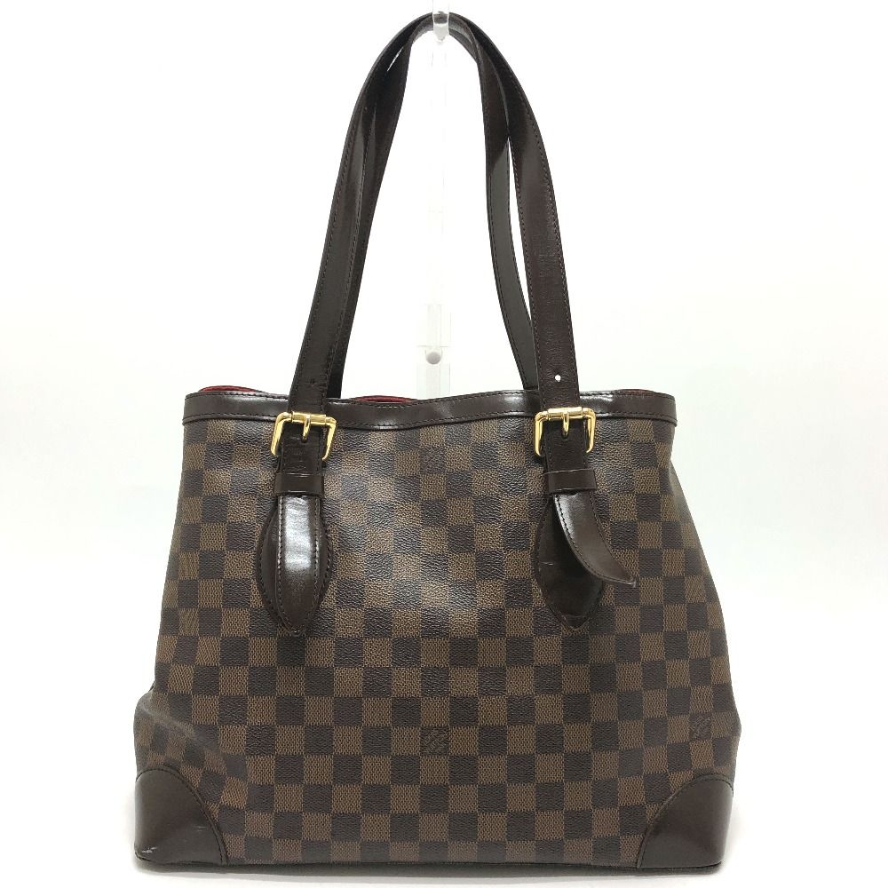 Louis Vuitton Shoulder Bag Hampstead MM Damier Canvas Ebene Brown — view 2
