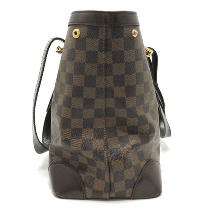 Louis Vuitton Shoulder Bag Hampstead MM Damier Canvas Ebene Brown — view 3
