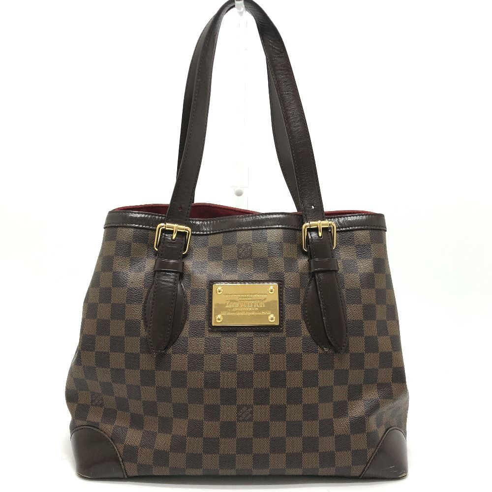 Louis Vuitton Shoulder Bag Hampstead MM Damier Canvas Ebene Brown