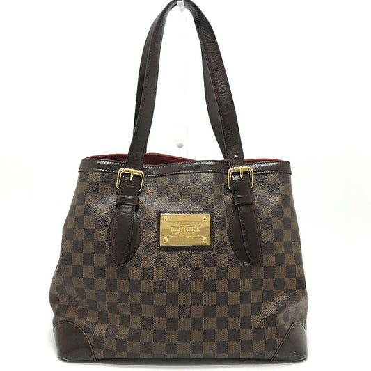 Louis Vuitton Shoulder Bag Hampstead MM Damier Canvas Ebene Brown