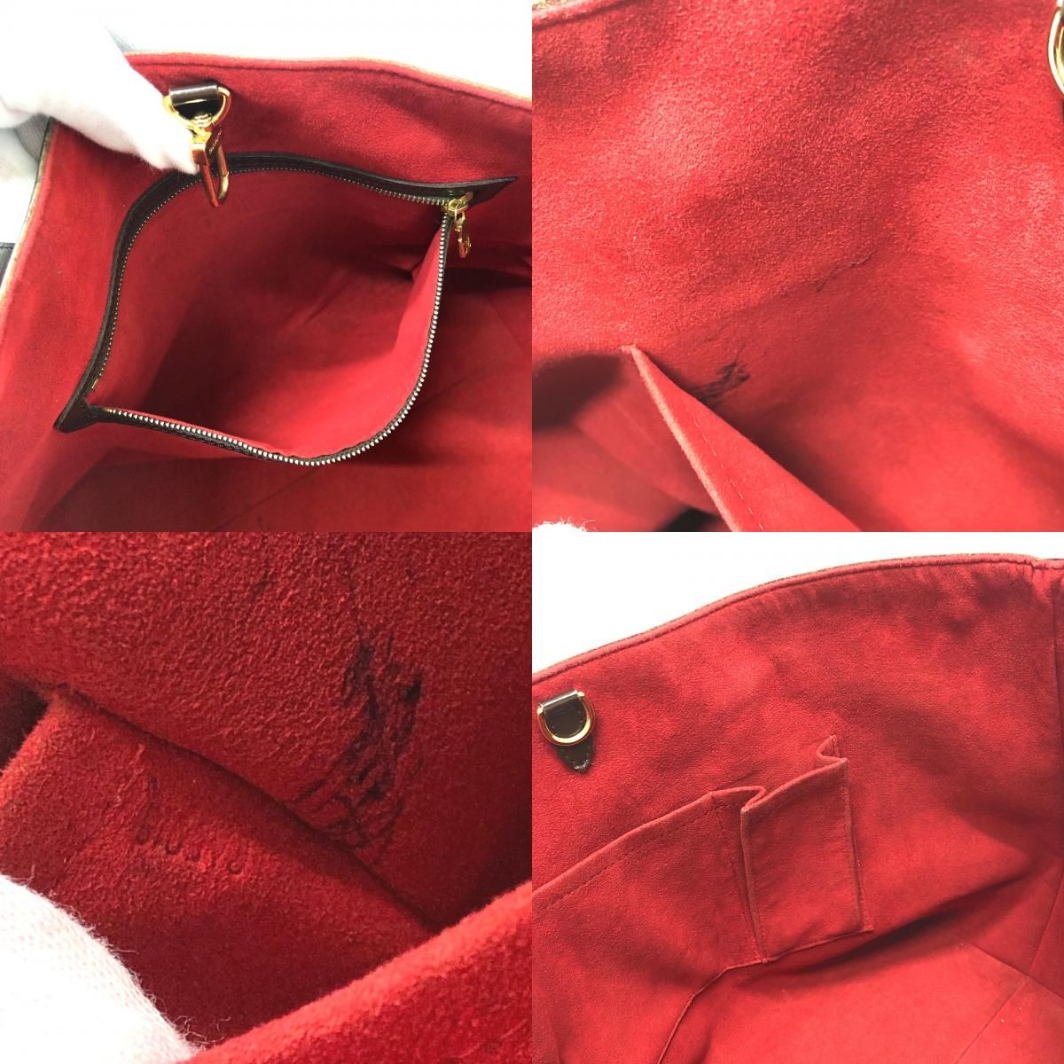 Louis Vuitton Shoulder Bag Hampstead MM Damier Canvas Ebene Brown — view 9