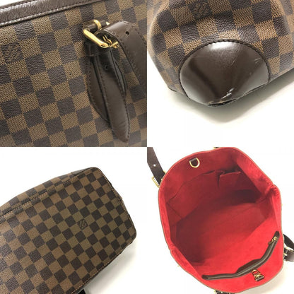 Louis Vuitton Shoulder Bag Hampstead MM Damier Canvas Ebene Brown — view 8