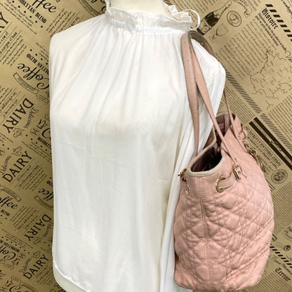 Dior Cannage Pana Tote Pink Charm Travel Mothers — view 3