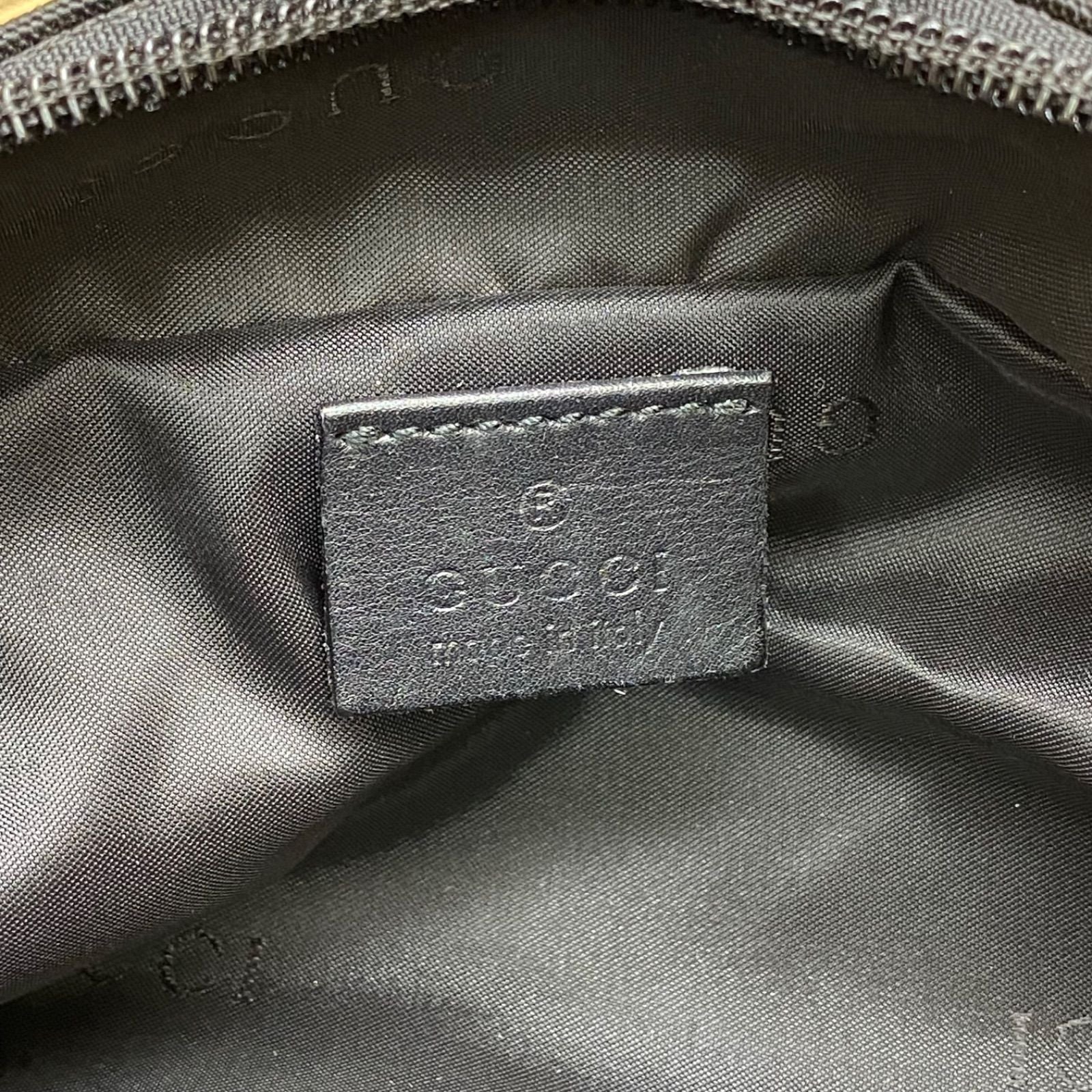 Gucci Handbag Pouch Clutch Nylon Black Business Travel — view 3