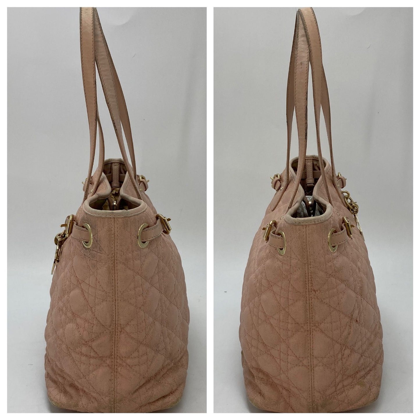 Dior Cannage Pana Tote Pink Charm Travel Mothers — view 4