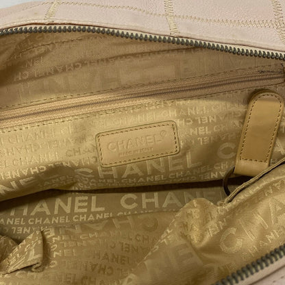 Chanel Shoulder Bag Chocolate Bar Light Pink Silver — view 8