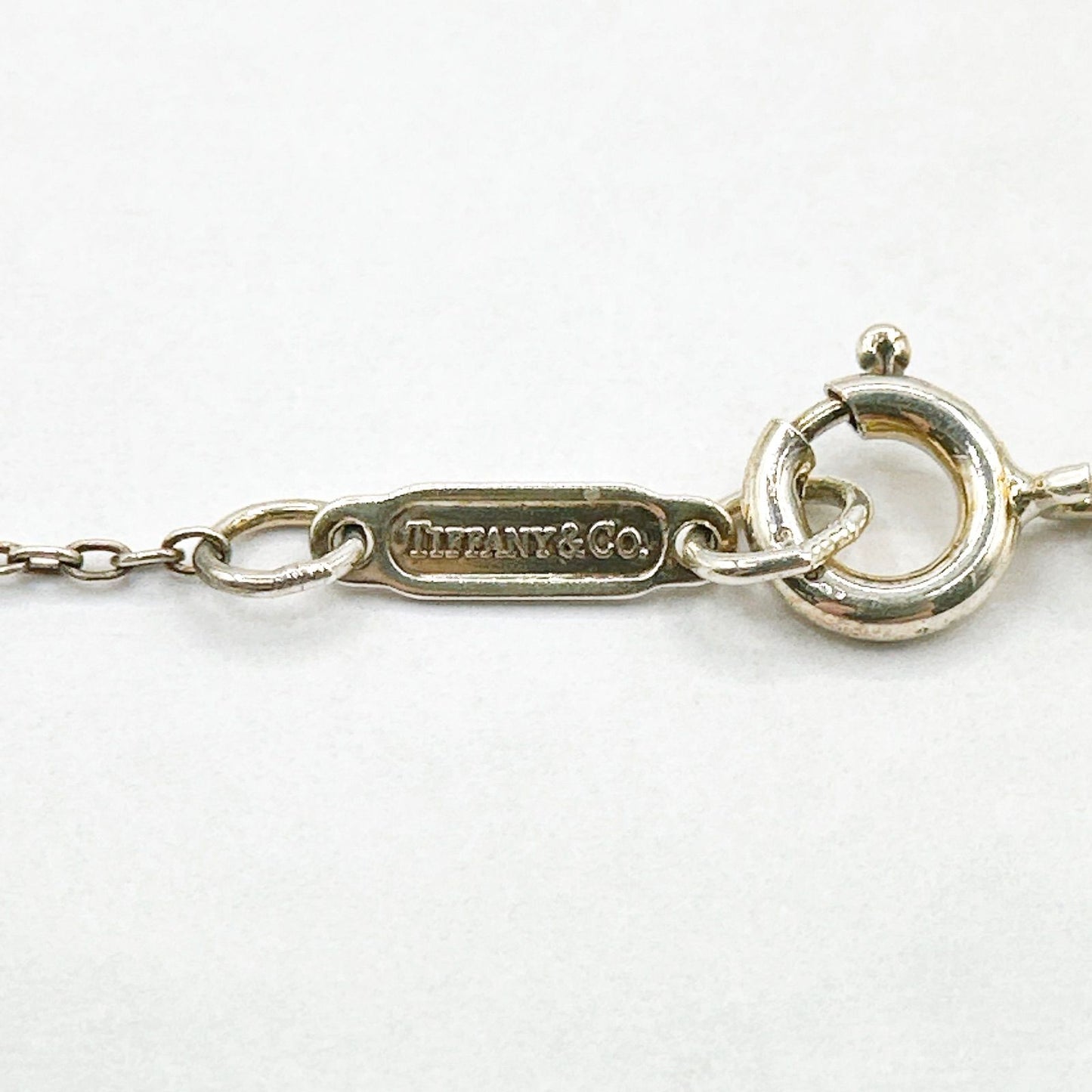 Tiffany & Co Feather Yellow Gold Silver Necklace 38 cm — view 4