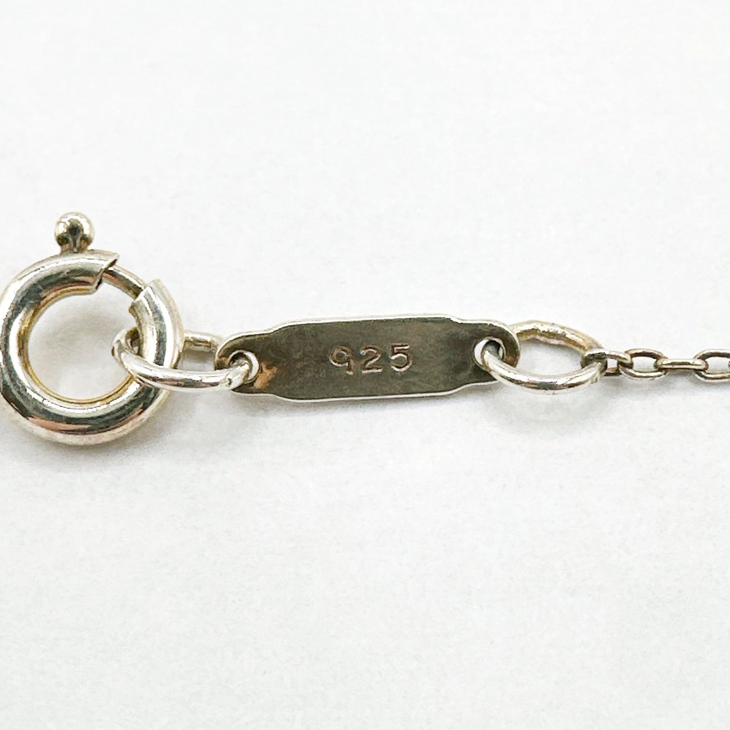 Tiffany & Co Feather Yellow Gold Silver Necklace 38 cm — view 5