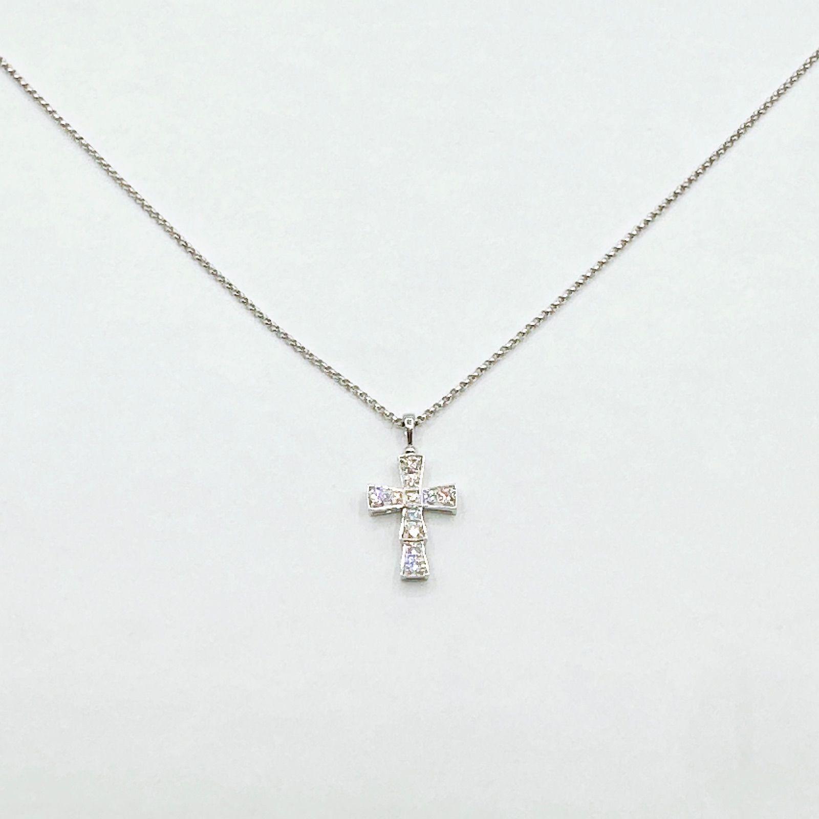 Bvlgari Serpenti Cross White Gold Necklace Cm — view 5