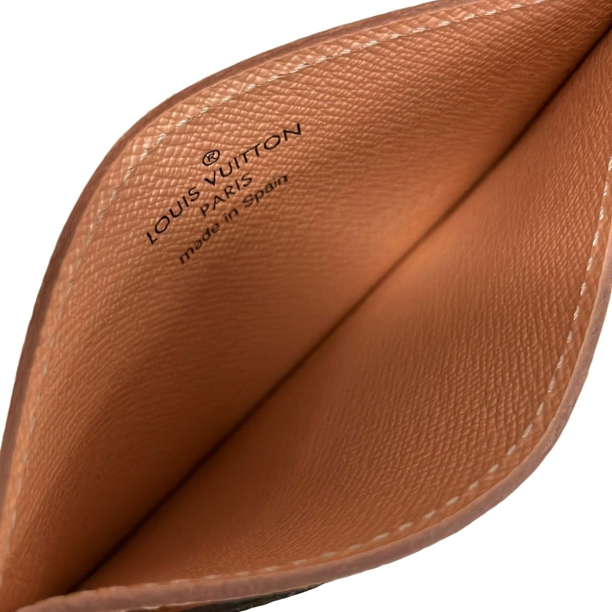 Louis Vuitton Card Case Monogram Holder Sample Dark Brown Light Pink — view 3