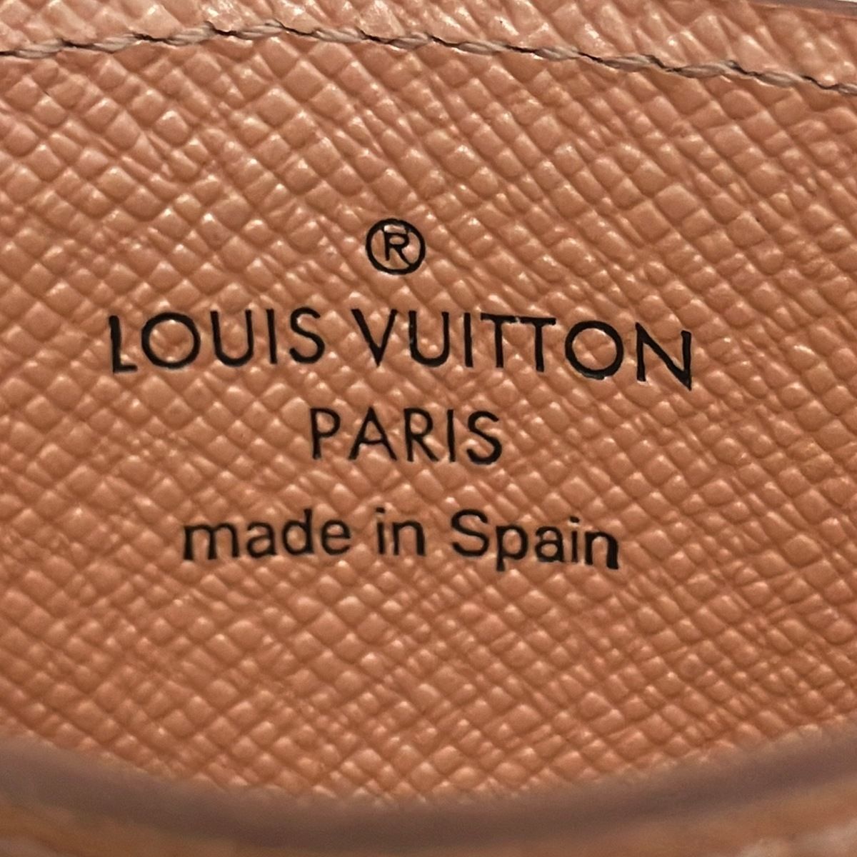 Louis Vuitton Card Case Monogram Holder Sample Dark Brown Light Pink — view 4