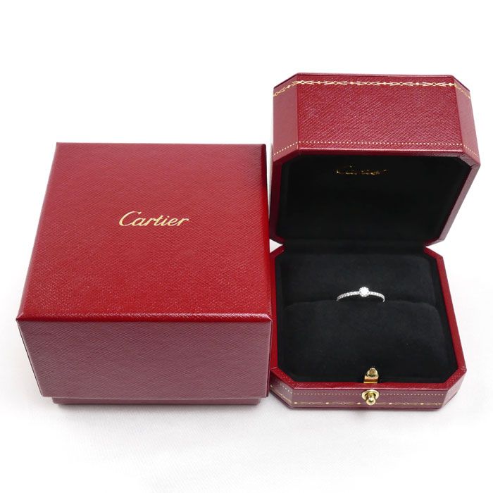 Cartier Etain Cell de Solitaire Half Eternity Ring Diamond — view 8