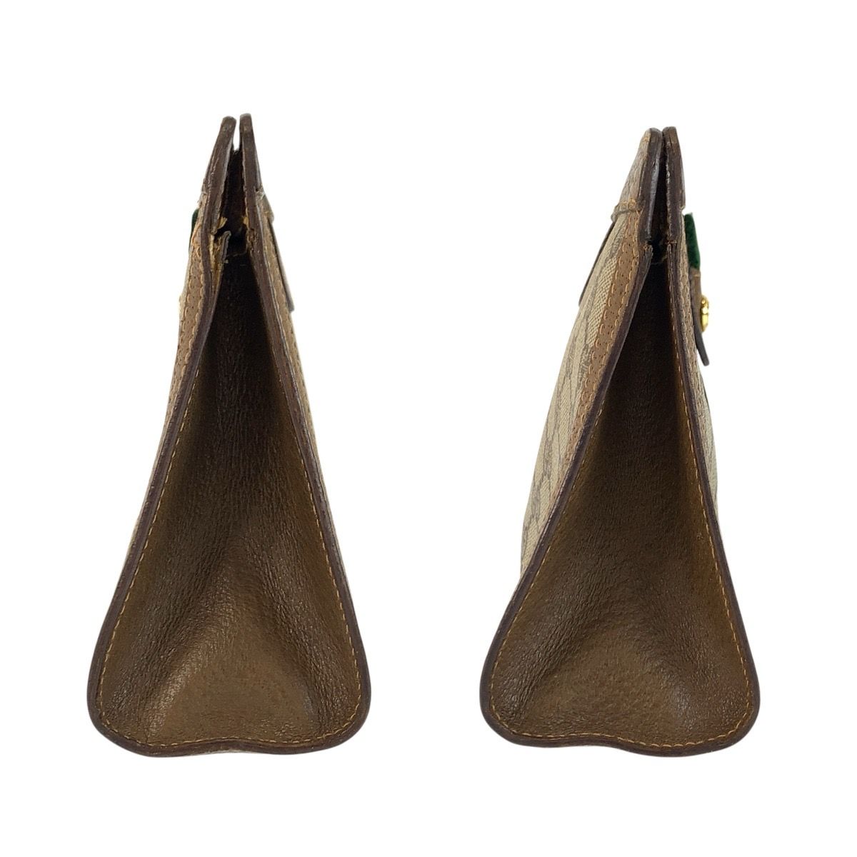 Gucci Vintage Sherry Line Beige GG Supreme Canvas Clutch — view 7