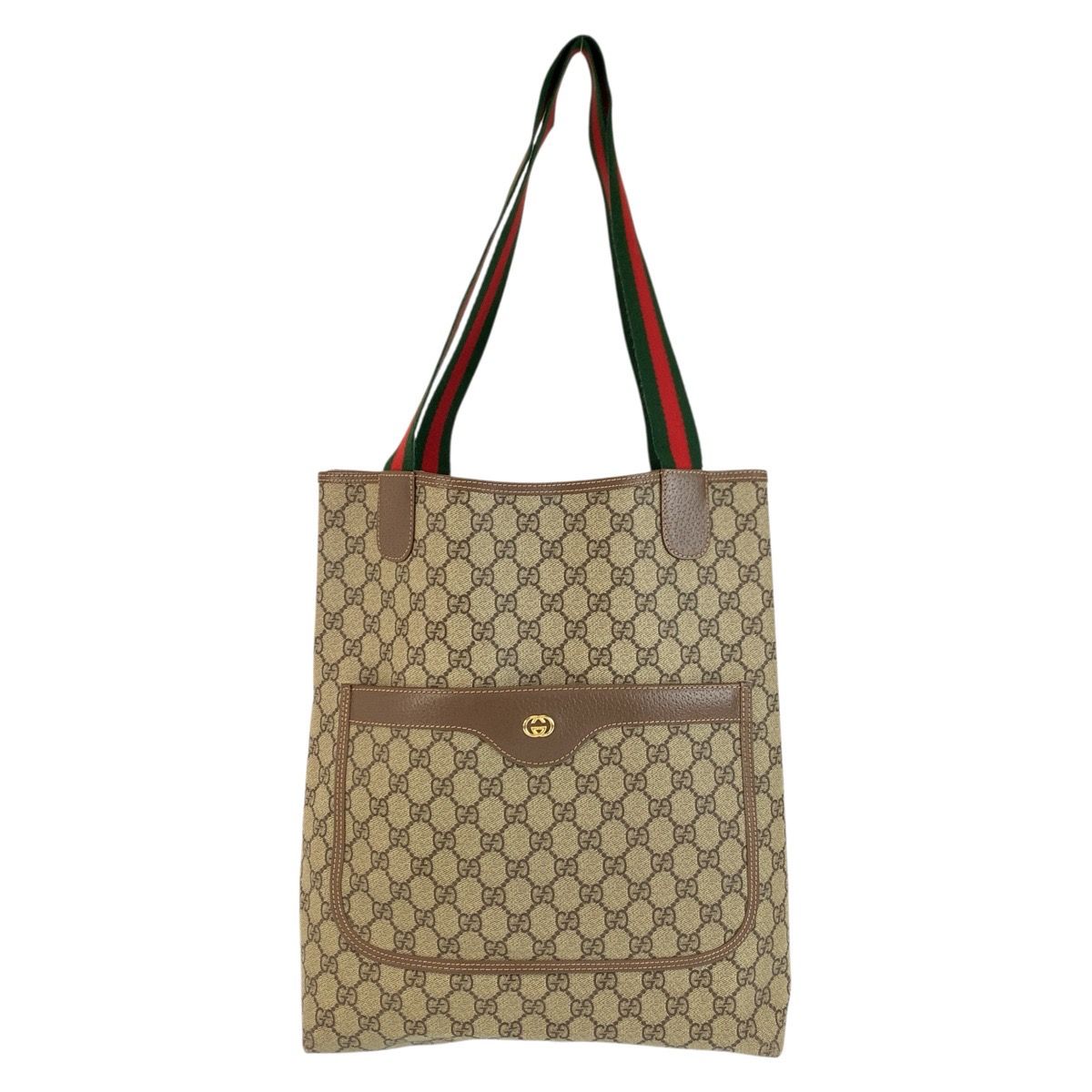 Gucci Sherry Line Beige GG Supreme Canvas 002 58 Tote Shoulder Bag