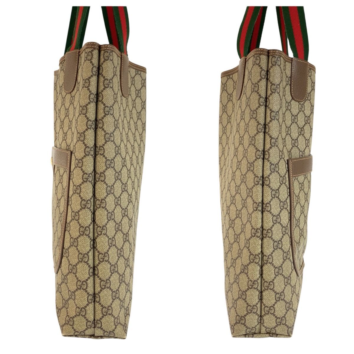 Gucci Sherry Line Beige GG Supreme Canvas 002 58 Tote Shoulder Bag — view 7