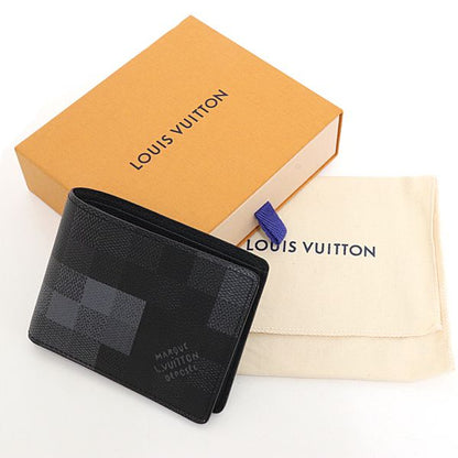 Louis Vuitton Portefeuille Calf Damoflage Black Canvas Noir Wallet — view 2