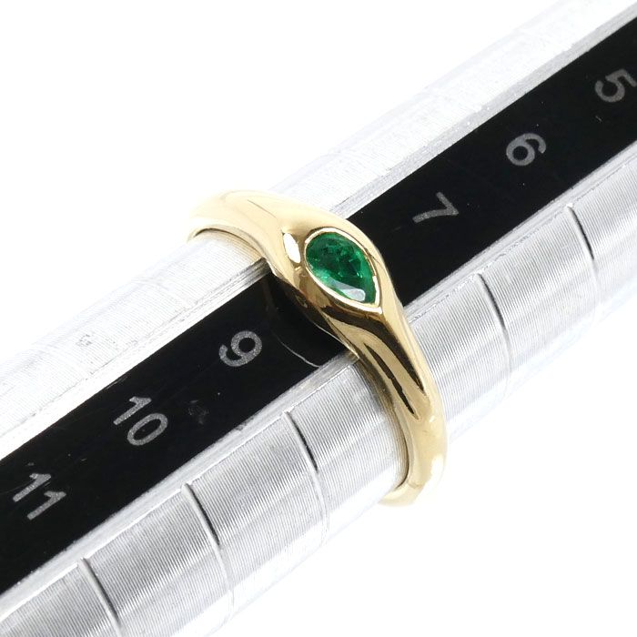 Tiffany & Co 18k Yellow Gold Ring Emerald — view 6