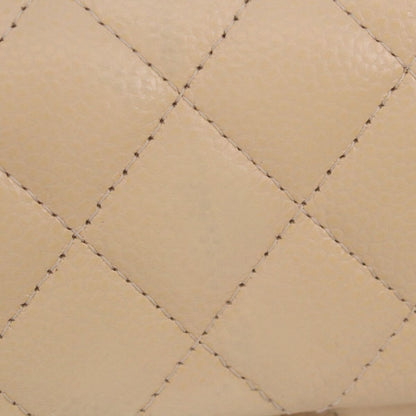Chanel Beige Caviar Silver Mini Quilted 20 Shoulder Bag — view 4