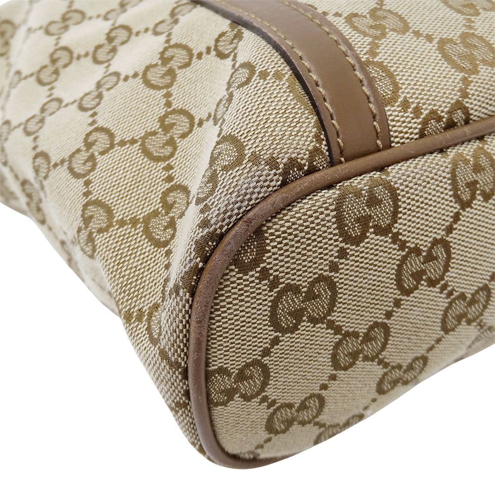 Gucci Tote Shoulder Bag 2-Way GG Canvas Beige Brown — view 9