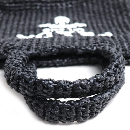 Prada Small Crochet Tote Black — view 5