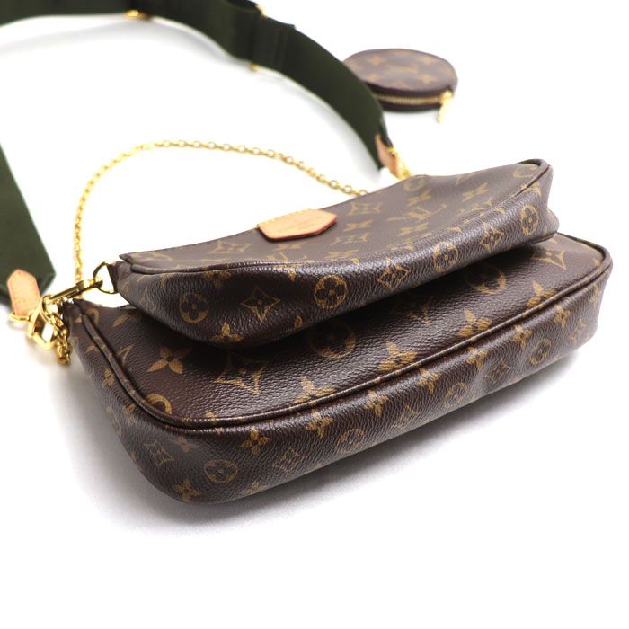 Louis Vuitton Multi Pochette Accessoire 2-Way Shoulder Bag Monogram Brown Khaki — view 3