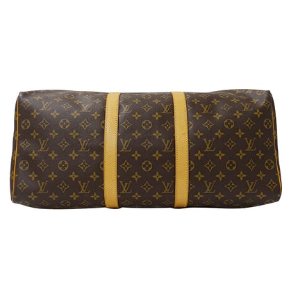 Louis Vuitton Monogram Boston Bag Keepall 50 Brown Large Travel — view 3