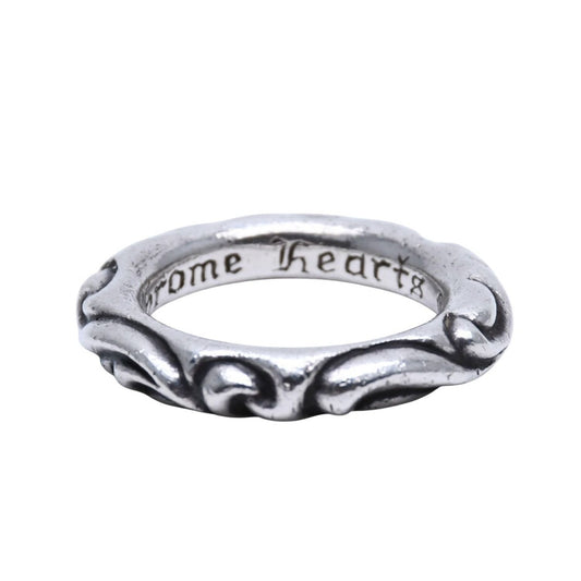 Chrome Hearts Scroll Band Ring 925 Sterling Silver