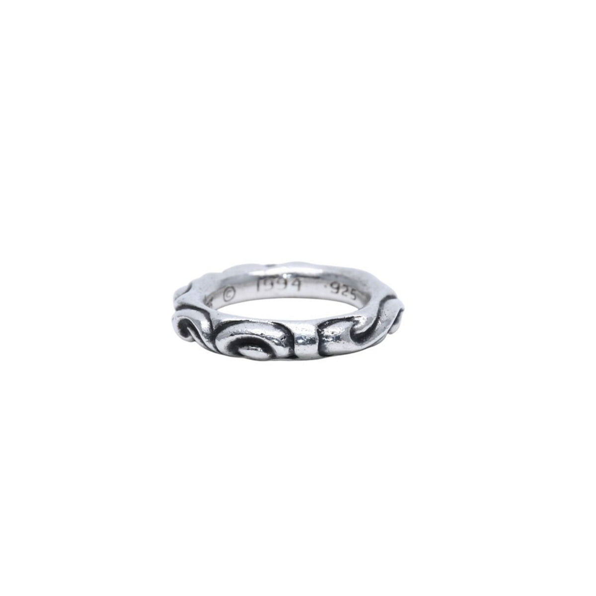 Chrome Hearts Scroll Band Ring 925 Sterling Silver — view 3