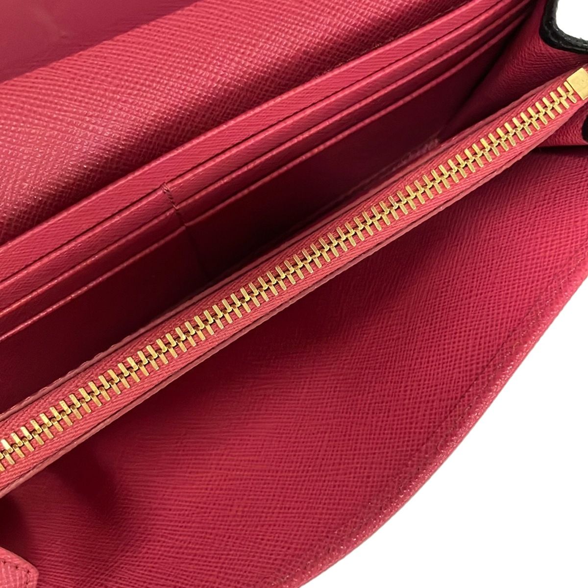 Prada Wallet Black Hibiscus Inside Multicolor Leather — view 4