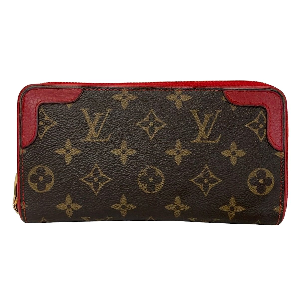 Louis Vuitton Wallet Monogram Zippy Cerise Leather