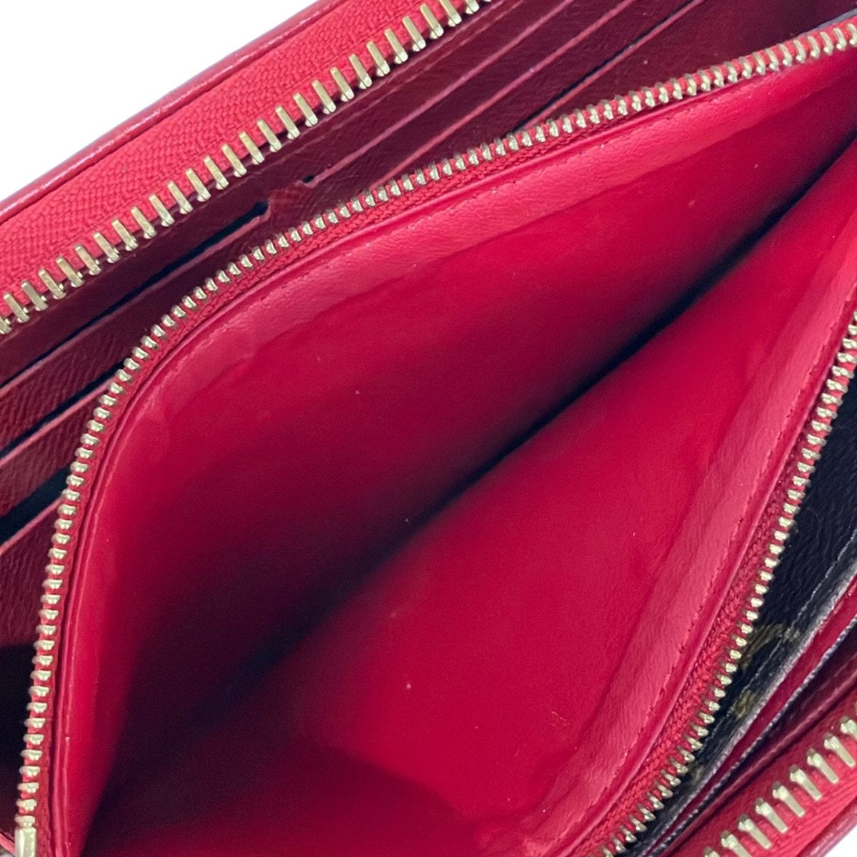 Louis Vuitton Wallet Monogram Zippy Cerise Leather — view 4