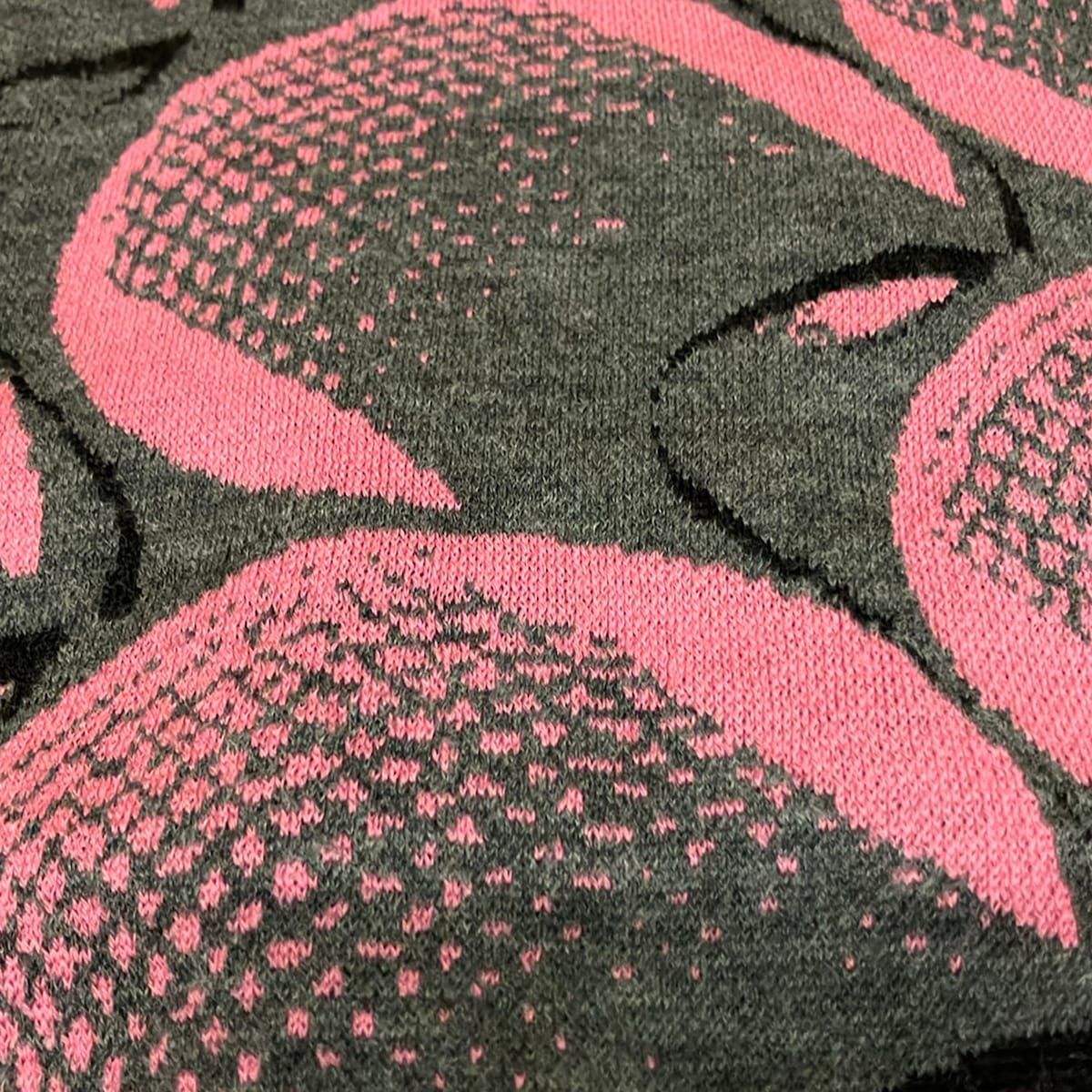 Prada Cardigan 38 S Gray Pink Black Long Sleeve — view 7
