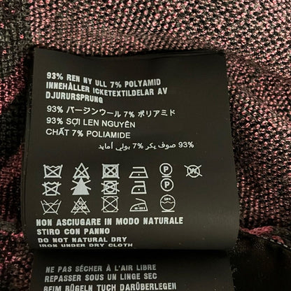 Prada Cardigan 38 S Gray Pink Black Long Sleeve — view 4