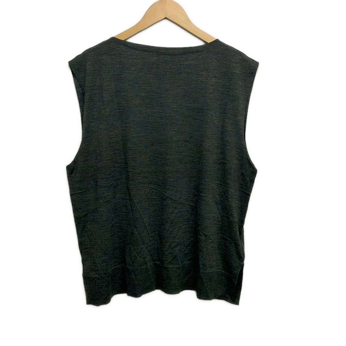 Prada Sleeveless Sweater 38 S Dark Gray — view 2