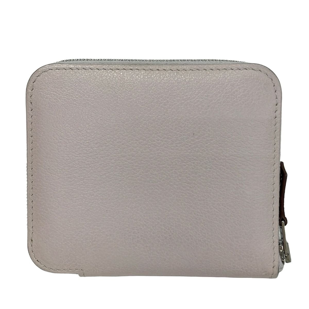 Hermes Coin Case Azap Compact Silk in Move Pale Silver — view 2