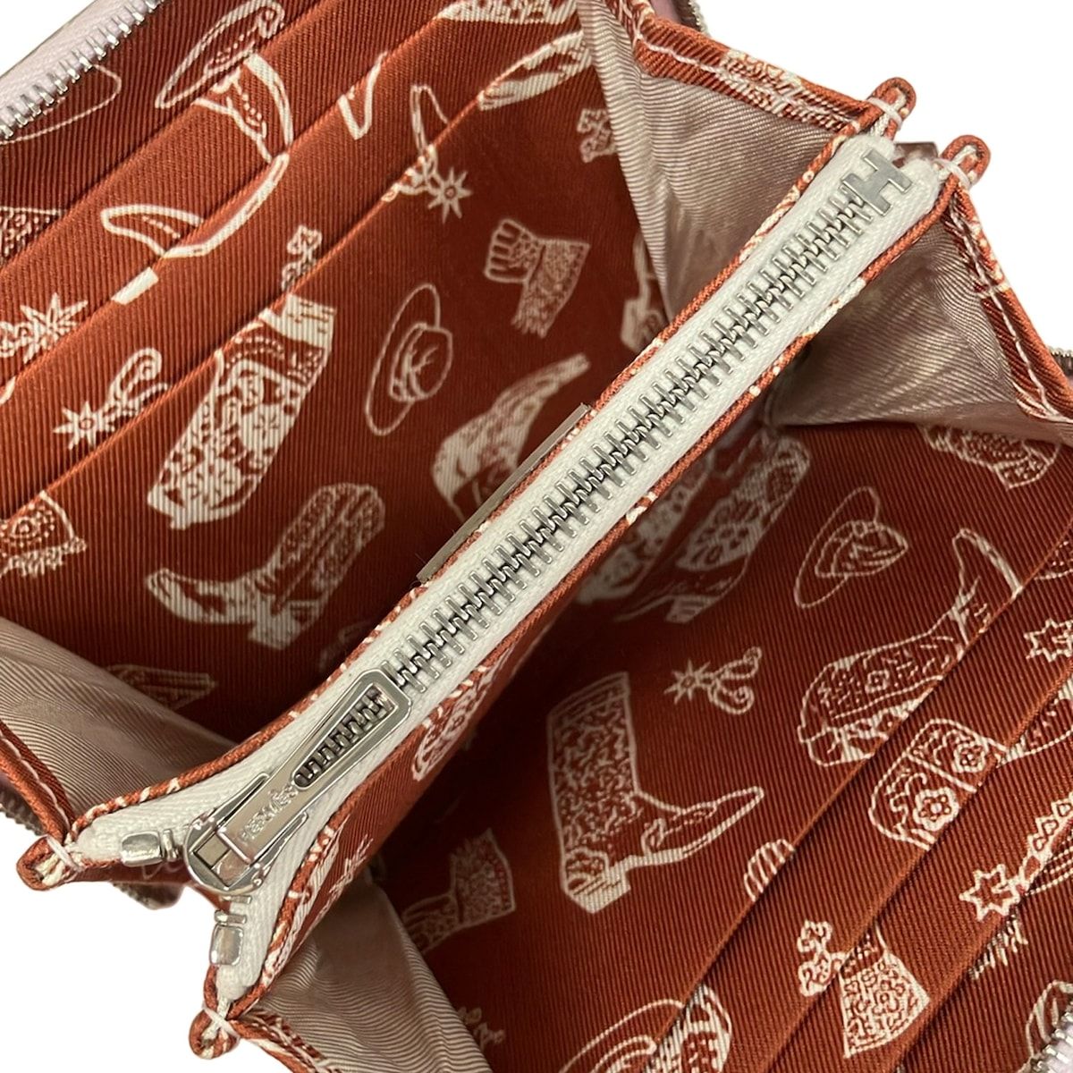 Hermes Coin Case Azap Compact Silk in Move Pale Silver — view 3