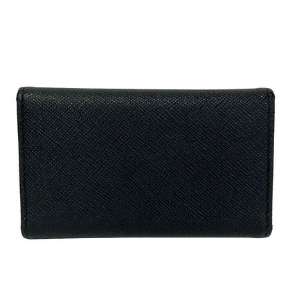 Prada Key Case Black 6 Hooks Leather Key Holder — view 2