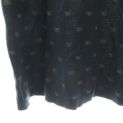Louis Vuitton Polo Shirt Short Sleeve Monogram Logo All Over Pattern L Black — view 4