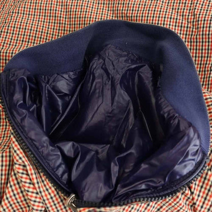 Moncler Reversible Jacket Nylon Check Pattern 2 Ivory Red Navy DO — view 9