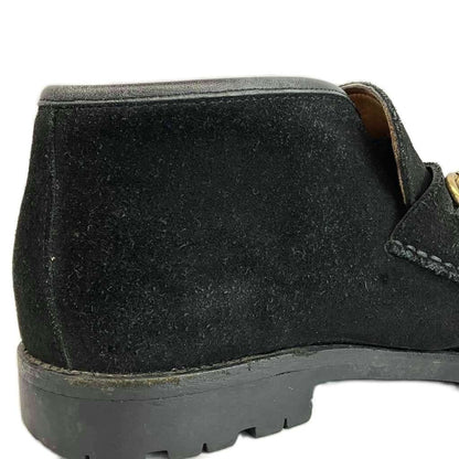 Gucci Chukka Boots Suede Horsebit Gold 36 Black — view 8