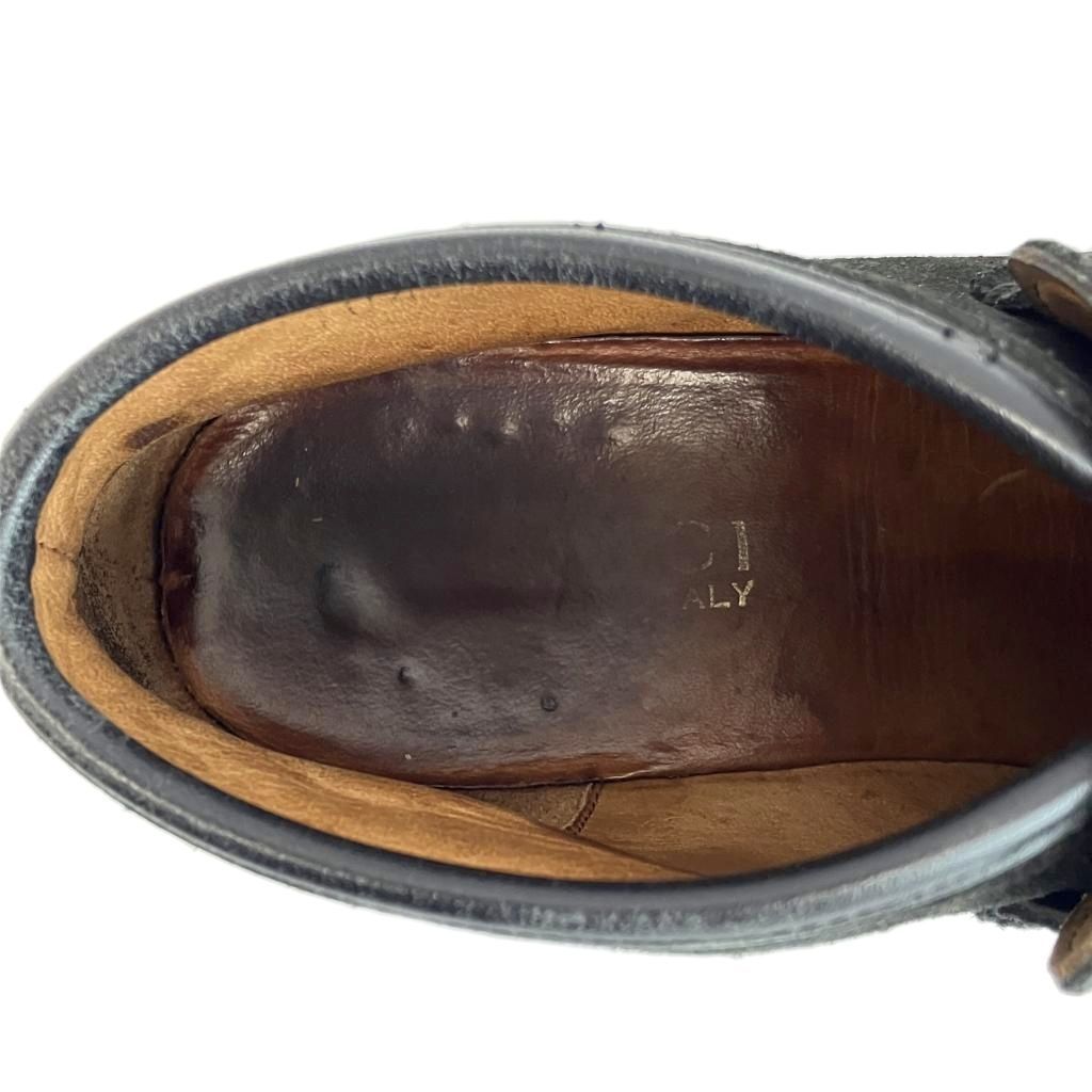 Gucci Chukka Boots Suede Horsebit Gold 36 Black — view 7