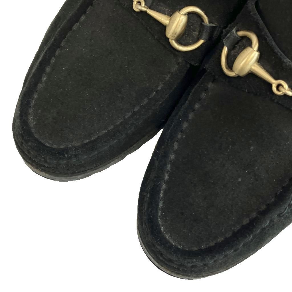 Gucci Chukka Boots Suede Horsebit Gold 36 Black — view 3