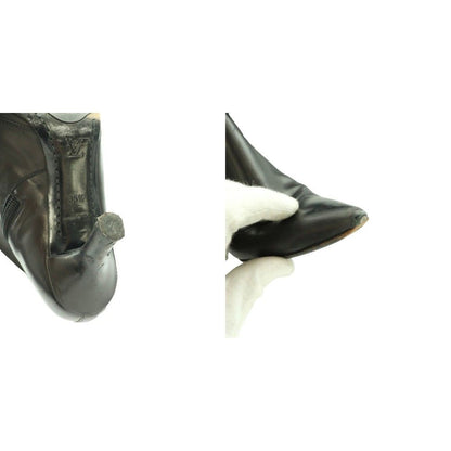 Louis Vuitton Long Boots Heels Leather 35.5 Black SS — view 9