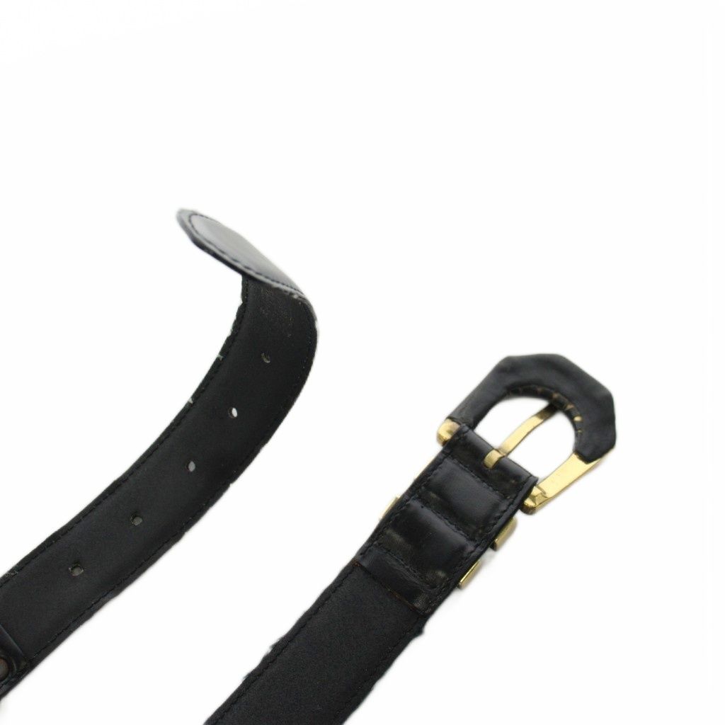 Versace Gianni Belt Medusa Logo Leather Black — view 4