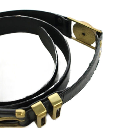 Versace Gianni Belt Medusa Logo Leather Black — view 7