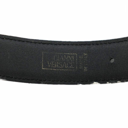 Versace Gianni Belt Medusa Logo Leather Black — view 3