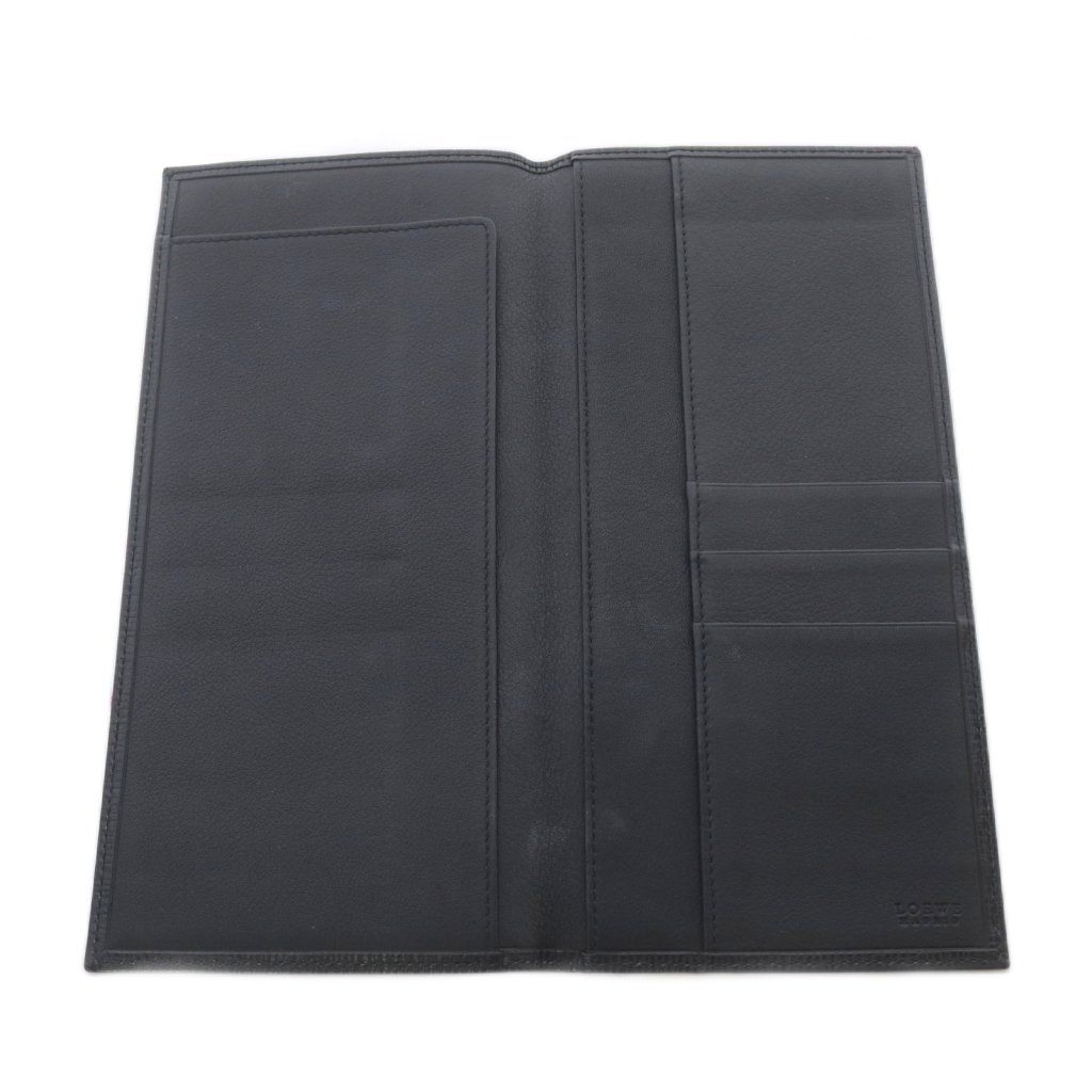 Loewe Wallet No Coin Purse Billfold Leather Logo Black — view 4